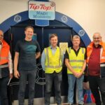 Rolf Leber, Head of APS and Matthias Altendorf, CEO (Endress+Hauser) visit Tip Top with Bruce Woodman, National Sales Manager (EMC).